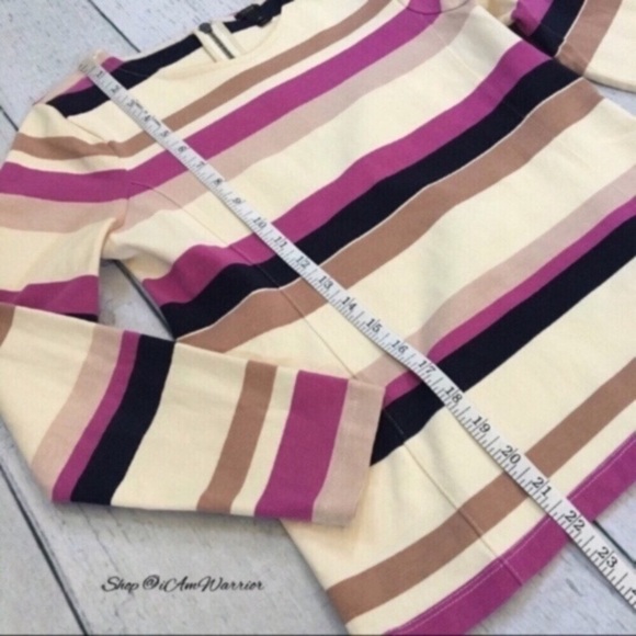 J.Crew colorblock stripe exposed back zip top *shop@iamwarrior - Picture 7 of 10